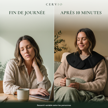 Tour de Cou Chauffant Nuque et Épaules, 3 Niveaux de Chaleur