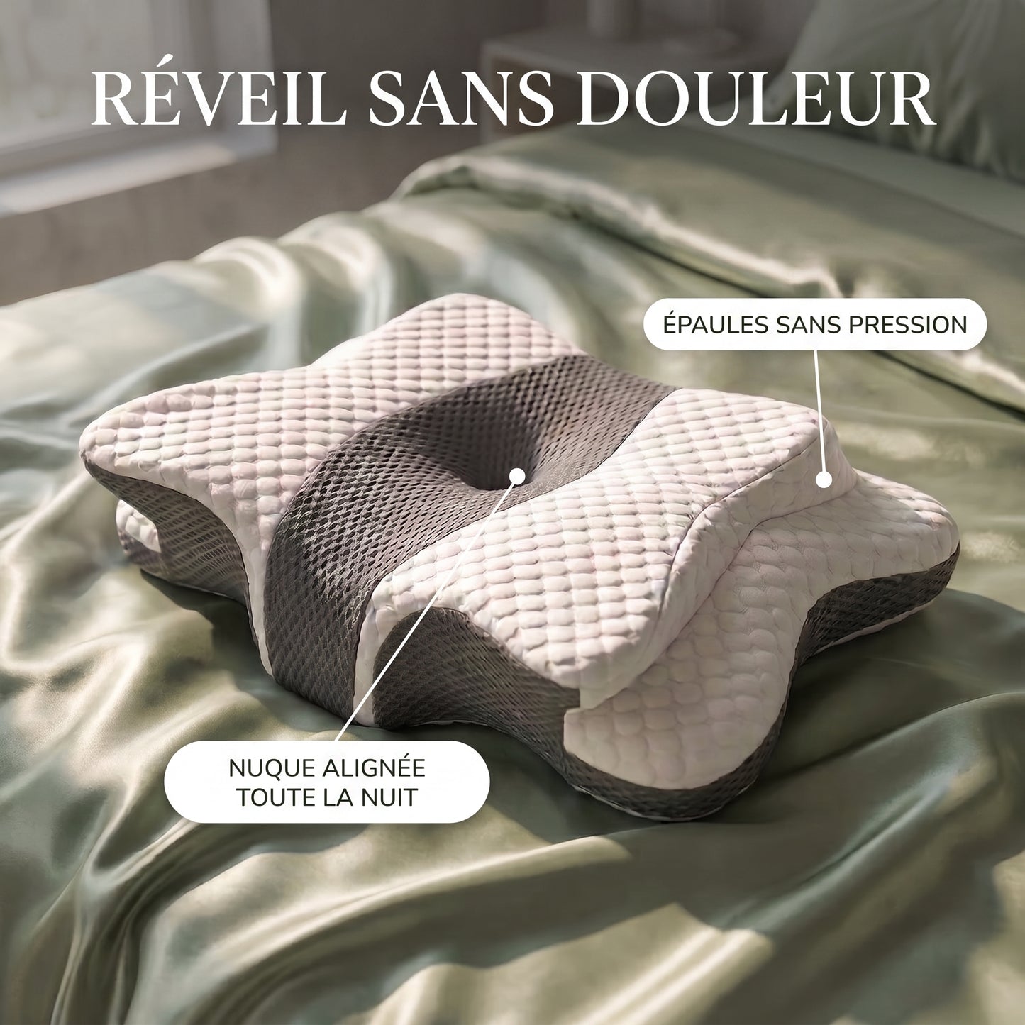 Oreiller Cervical Cervio Papillon