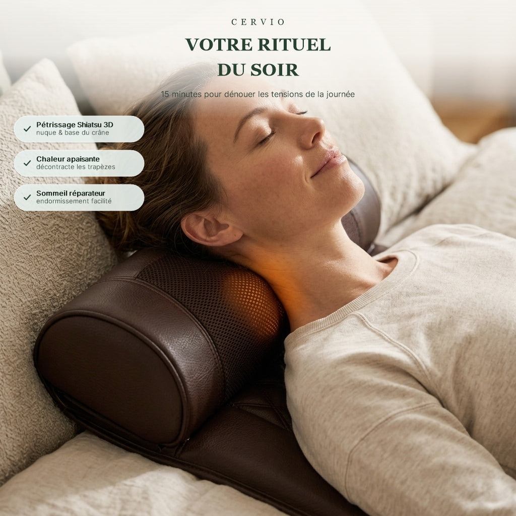 Matelas de Massage Cervical & Dos Intégral Cervio™
