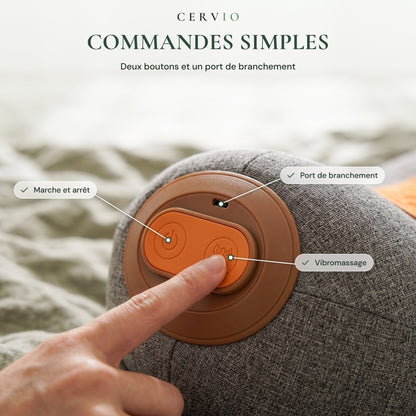 Coussin Cervical Massant Chauffant avec Traction Airbag CerviTraction